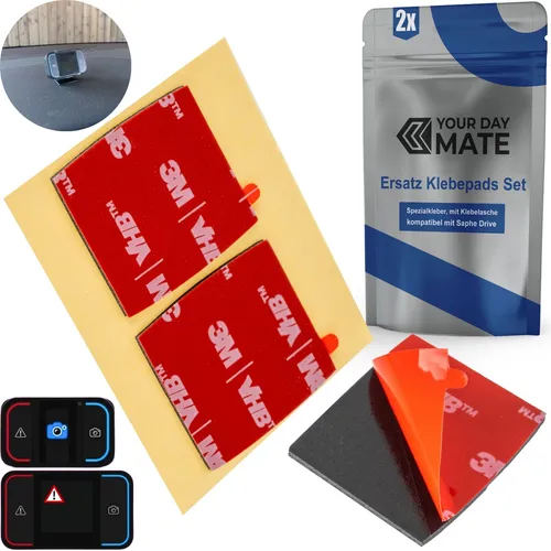 Klebepads kompatibel mit Saphe Drive Pro Mini Blitzerwarner Aufkleber Sticker