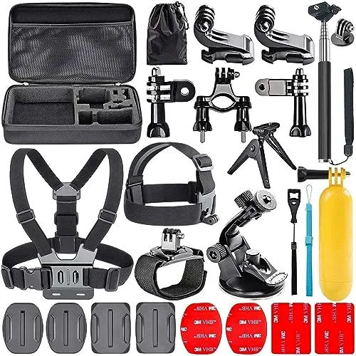 Navitech 18-in-1 Action Kamera Zubehör Set Mit Eva Fall