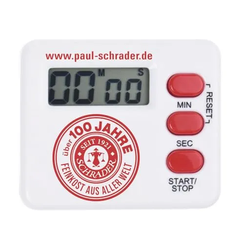 Produktbild Tea Timer 100 Jahre Schrader, inkl. Batterie (H 5 cm x B 6 cm)