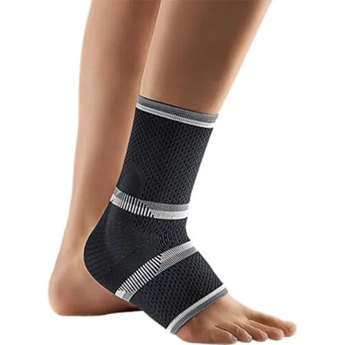 Bort Talostabil Eco Knöchelstütze Schwarz Medium 1 ST - Bandagen für Sprunggelenk mit Softflex-Gestrick für hohen Tragekomfort und Stabilität. Ideal bei Bänderschwäche oder Arthrose. Kompressions-Klasse II für effektive Weichteilkompression.