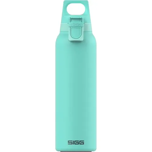 Hot & Cold One Light Glacier 0,55 Liter Thermosflasche türkis - Thermobehälter aus Edelstahl, hält Getränke heiß oder kalt und ist perfekt für unterwegs mit einem Fassungsvermögen von 0,55 Litern.