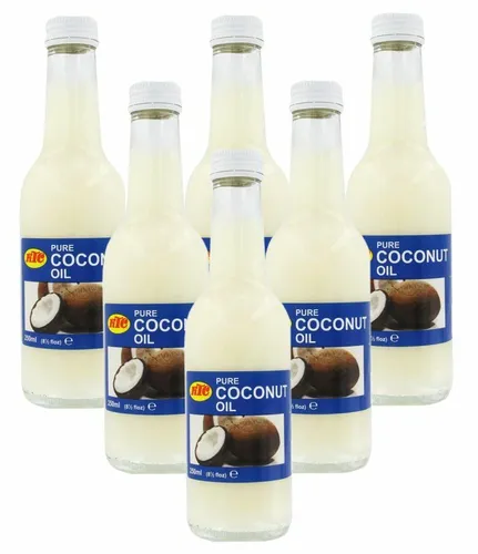 [ 6x 250ml ] KTC 100% Kokosöl / Cocosöl / Kokosnussöl / Coconut Oil