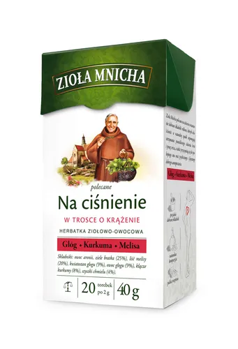 Zioła Mnicha na ciśnienie 20 torebek /40g Herbapol-Lublin S.A. 5900956700106