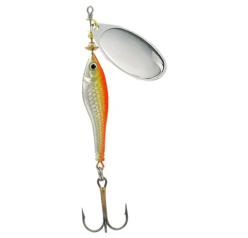 Jenzi Kunstköder Jenzi Phantom-F Legend Spinner Orange Silber, (1-St)