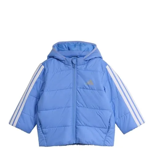 adidas Unisex Baby ESSENTIALS 3 STRIPES PADDED JACKET, Blue Fusion/White, 12-18 Months