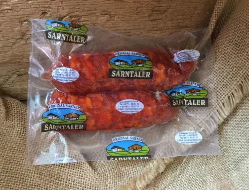 Sarntaler Scharfe Jägerwurst L. Moser 3 Stk. - ca. 150 gr von Sarntaler - L. Moser