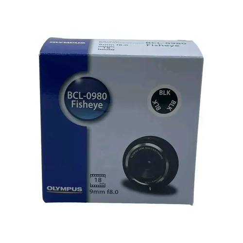 Olympus Body Cap Objektiv 9mm 1:8.0 Fisheye Schwarz - Fisheye-Objektiv für MFT-Kameras mit 9mm Brennweite und f/8 Blende, ideal für kreative Weitwinkelaufnahmen und besondere Perspektiven.