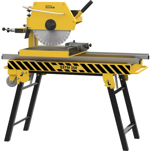 Güde Steintrennmaschine GSTM 350 - Baugeräte für präzise Schnitte in Rand- und Tiefbordsteinen, Betonflächen und Pflastersteinen. Ideal für Profis und Heimwerker.