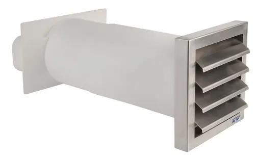 Flachkanal 222x89mm Teleskop-Mauerkasten 350-680mm Dunstabzug Küche *568871