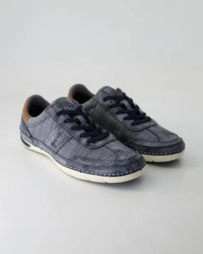 bugatti Glenans Sneaker - Blau, Größe 45 - Sneaker aus Textil und Synthetik mit herausnehmbarer Innensohle für optimalen Tragekomfort, ideal für den täglichen Gebrauch.