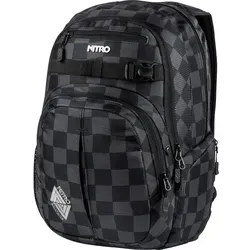 Nitro Snowboards 2018 Rucksack - 51 cm, 35 Liter, Schwarz (Checker) mit versteckter 17