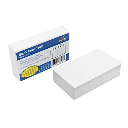 Apostrophe Games Tarot Größe Leere Spielkarten (Mattes Finish) 12 cm x 7 cm, 80 Leere Karten und Leere Box, Flash-Karten, Brettspielkarten, Studienführer & Notizkarten
