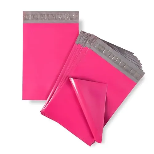 Pakico 50 Verpackungstaschen 26 x 35 cm Rosa Kuriertasche Posttaschen