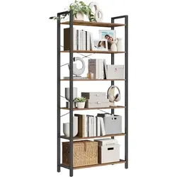 VASAGLE Bücherregal 6 Ebenen, Industrie-Design von VASAGLE