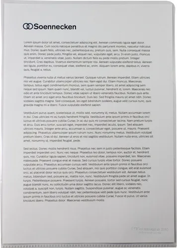 Prospekthülle Sichthüllen A4 150my oben und rechts offen transparent VE=10 Stück