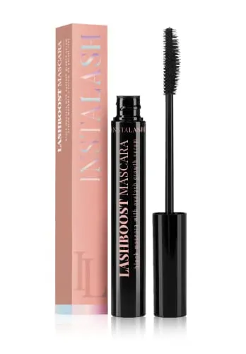 INSTALASH LashBoost Wimpernserum 10 ml, Wimpernbooster für schnelles Wachstum, Mascara Booster für extra lange und dichte Wimpern, Lash Serum