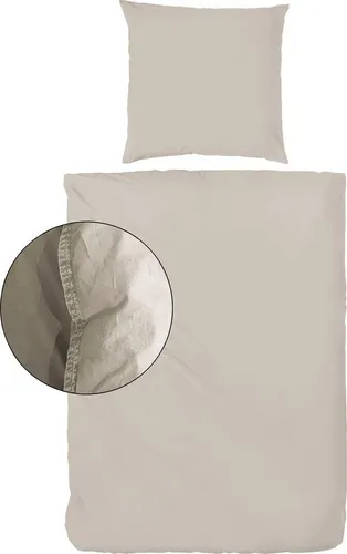 Xxxl Bettwäsche Beige 155x220 cm, Oeko-Tex® - Hochwertige Renforcé-Bettwäsche in Beige (155x220 cm) aus atmungsaktiver Baumwolle, pflegeleicht und ideal für Allergiker. Perfekt für ein gemütliches Schlafzimmer-Design.