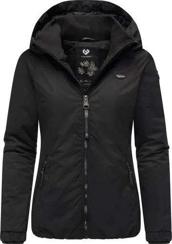 Ragwear Damen Winterjacke Dizzie - Warmer Kurzmantel mit Kapuze - Funktionsjacke mit wasserdichtem, winddichtem Material und 100% veganer Herstellung. Ideal für kalte Tage dank warmer Fütterung und praktischen Details.