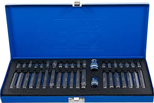 BGS Kombi-Bit-Satz 40-tlg. - Vielseitiges Werkzeug-Set - Werkzeug-Sets mit 40 Bits, inklusive Innensechskant, Torx und Innenvielzahn, ideal für vielseitige Anwendungen in Werkstatt und Heim