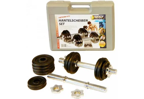 Best Sporting 15 kg Kurzhantel Set im Koffer