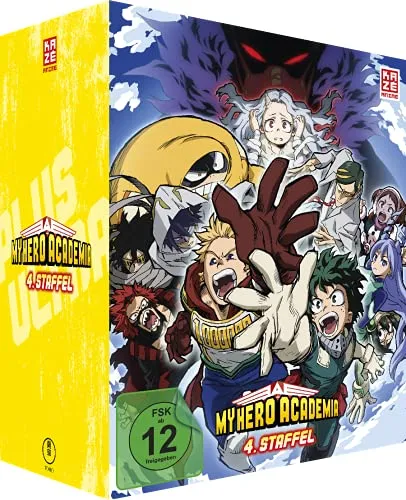 My Hero Academia - Staffel 4 Gesamtausgabe [DVD] - Anime-Serie für Fans ab 12 Jahren, spannende Abenteuer und beeindruckende Charaktere in dieser kompletten Staffel.