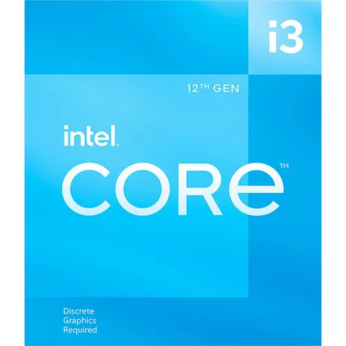 Intel Core i3-12100F - 12. Gen Quad-Core Desktop Prozessor, 3.3GHz bis 4.3GHz Turbo, ideal für Gaming und kreative Anwendungen