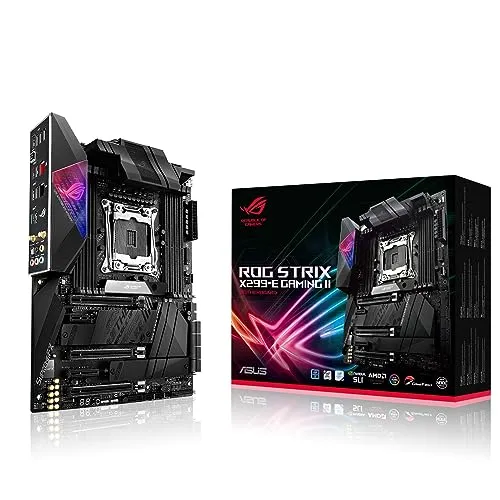 ASUS ROG Strix X299-E Gaming II - ATX Mainboard für Intel LGA 2066, WiFi6, 2,5-Gbit/s LAN und Aura-Sync-RGB-Beleuchtung, optimal für Gaming und hohe Leistung