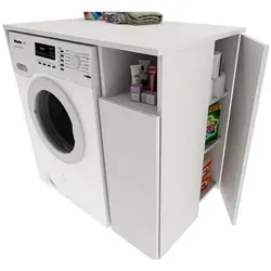 Raumhirsch Waschmaschinenschrank, Weiß