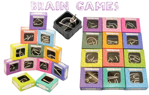 Metallpuzzle Knobelspiele Metallknobelei versch. Schwierigkeitsgrade Brain T 12