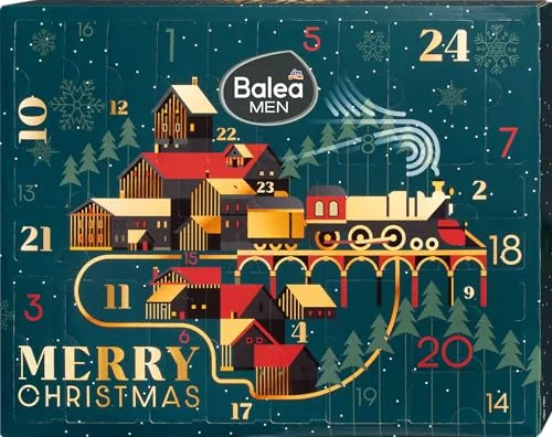 Balea Men - Man ADVENTSKALENDER 2025 für Herren - Adventskalender mit 24 Überraschungen für Gesicht, Körper und Haar. Ideal für die Männerpflege zu Weihnachten.