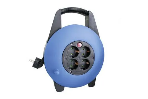 as - Schwabe Kabelbox 15 m H05VV-F 3G1,5 - HiFi-Kabel mit 4 Schutzkontaktsteckdosen, erhöhtem Berührungsschutz und integriertem Thermoschutzschalter für maximale Sicherheit und Vielseitigkeit im Innenbereich.
