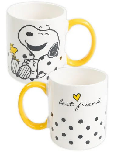 United Labels® Tasse The Peanuts Snoopy Tasse - best friend Becher Kaffeetasse 320 ml, Keramik