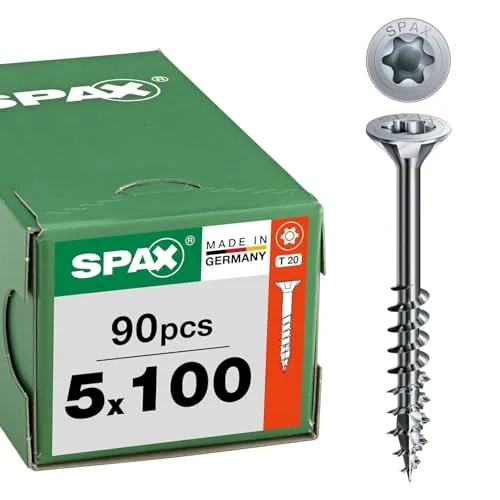 SPAX Universalschraube WIROX T-STAR plus T20 A9J - Teilgewinde Senkkopf, hoher Korrosionsschutz und umweltfreundlich für sichere Verbindungen in DIY Projekten