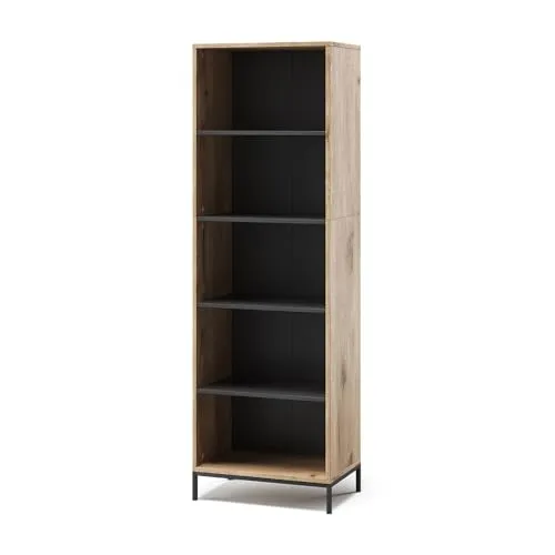 Vicco Bücherregal Eliza im Viking Oak Design, 60 x 180 cm - Das Vicco Bücherregal 