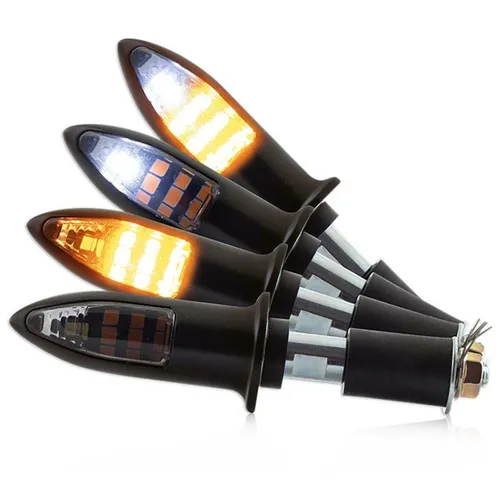 Universal Motorrad Lenkerenden LED-Blinker - Kombi Arrow 7/8 + 1
