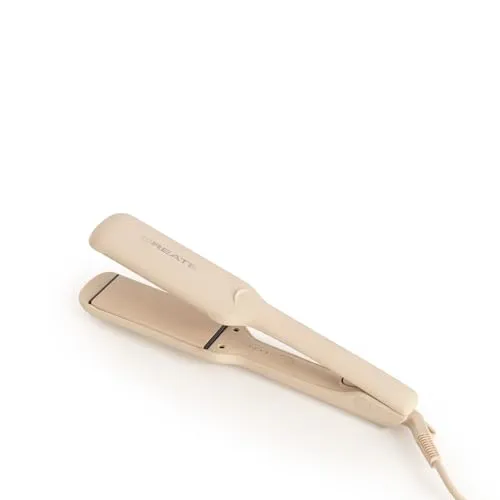 CREATE/CERAMIC STYLER MAX/keramikbeschichteter Haarglätter Sand/XL-Platten, 5 Temperaturen, 360° drehbares Kabel, Glätt- und Lockenfunktion, 68W
