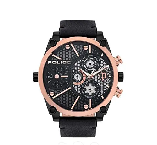 Police Herrenuhr Vigor Leder 51 mm