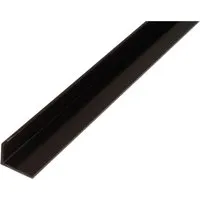 Alberts Winkelprofil Kunststoff schwarz 20x10x1,5/1m - Hochwertiges Winkelprofil aus Kunststoff in Schwarz, ideal für vielseitige Anwendungen im Bau. Maße: 20x10 mm, Länge: 1000 mm, ungleichschenklig, robust und langlebig.