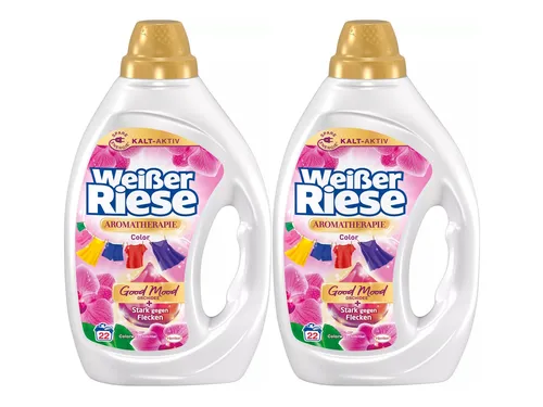 Weißer Riese Color Gel Aromatherapie Orchidee Colorwaschmittel recycelbar 2x22WL
