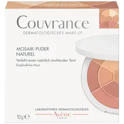 AVENE Couvrance Mosaik-Puder naturel mit Schwämmchen 10 g - Medizinische Körperpflege für empfindliche Haut. Das Mosaik-Puder sorgt für einen strahlenden Teint, fixiert das Make-up und ist wasserfest sowie frei von Duftstoffen.