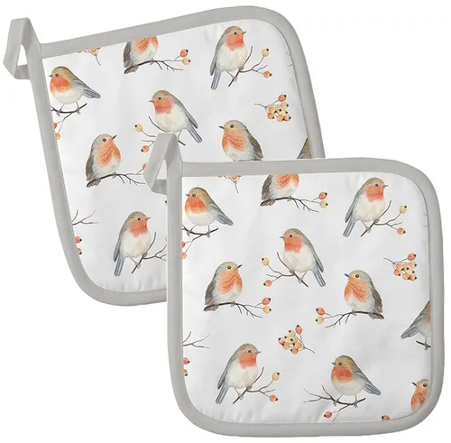 Topflappen AMBIENTE 2-teilig hitzebeständig wattiert Untersetzer ca.20x20cm NEU