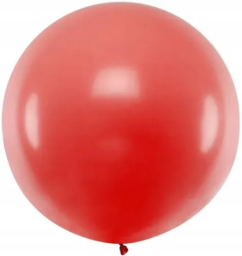 Riesenballon 1 m, pastell, rot, 1 Stk.