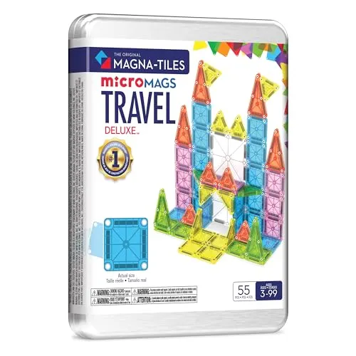 Magna-Tiles® Reiseset Deluxe 55-teiliges Magnetbauset