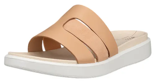 ECCO Flowt Slide Sandale - Beige Damen, Größe 38 - Elegante Sandale aus Premium-Leder, ideal für Spaziergänge und entspannte Tage. Komfortables Mikrofaserfußbett und nahtlose FLUIDFORM Konstruktion sorgen für perfekten Tragekomfort.
