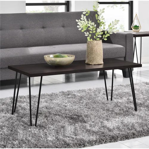 Mid.you Couchtisch Owen – Gastro- und objekttauglich, Braun, 46x50x106 cm