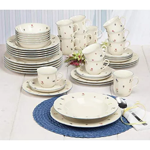 Seltmann Weiden Marie-Luise Streublume Kombiservice 42-tlg. Porzellan - Kombiservice aus hochwertigem Porzellan, 42-teilig und ideal für festliche Anlässe oder den täglichen Gebrauch.