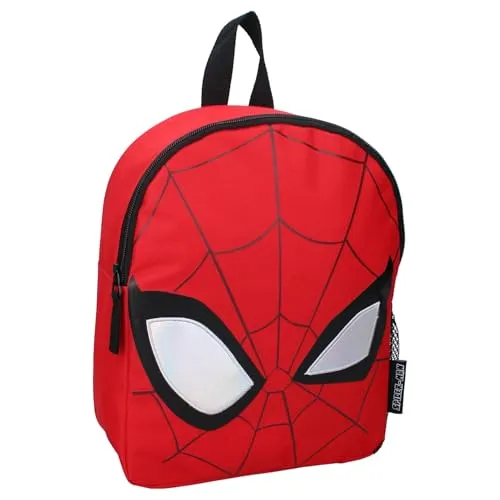 Rucksack Spiderman Fluffy Friends Spiderman - Rucksack für Kinder | Schule | Kindergarten - Farbe Rot - Maße 32 x 26 x 11 cm - 200-00853