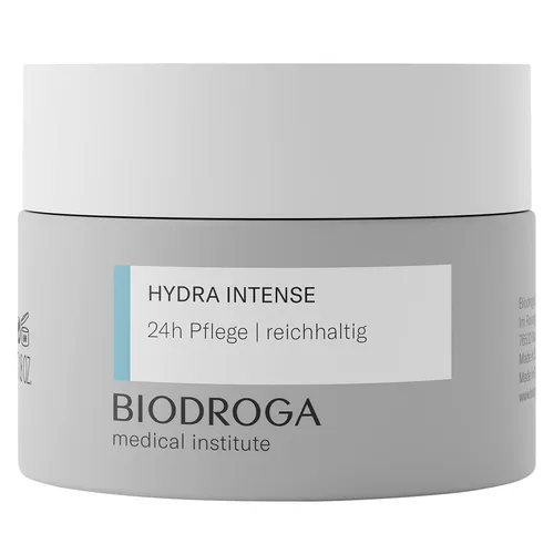 BIODROGA Medical Institute HYDRA INTENSE 24h Pflege - 24h Pflege mit 3-D Moisture Boost, Oligo-Hyaluronsäure und Ceramiden für intensive Hydratation und geschmeidige Haut.