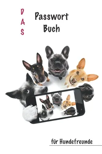 Das Passwortbuch für Hundefreunde: mit Register, 100 Seiten A5