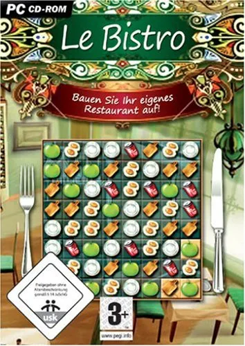 Le Bistro - Puzzle Spiel - Deutschsprachiges Puzzle-Spiel für Windows auf CD-ROM, ideal für Rätsel-Liebhaber und kreative Denker.